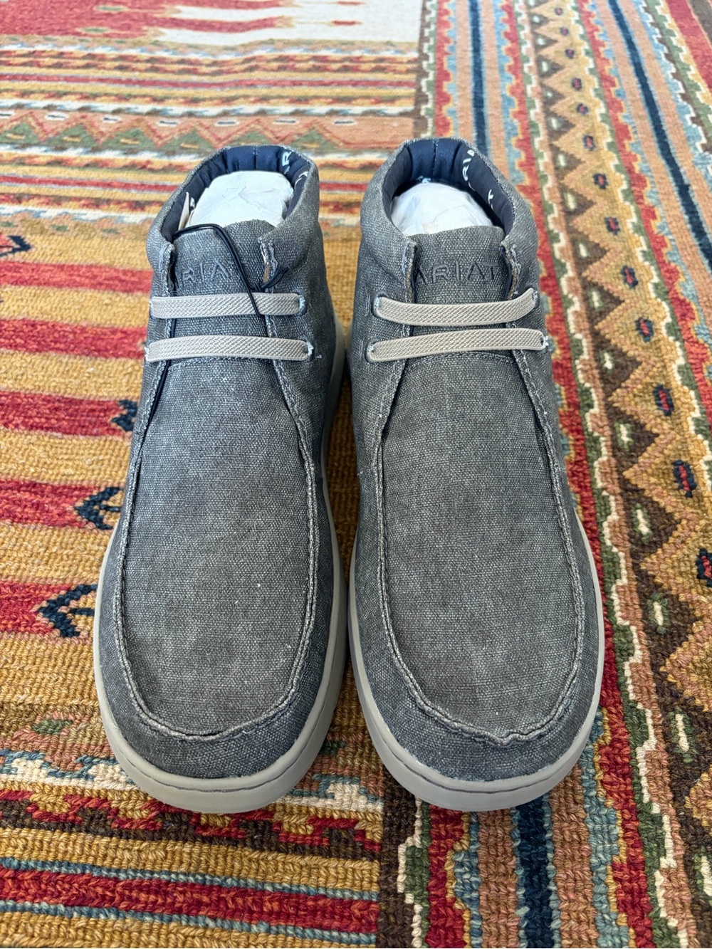Ariat Men's Grey Canvas Hilo Mid Boots